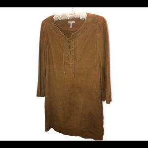 Joie Suede Lace-Up Mini Dress Size Small